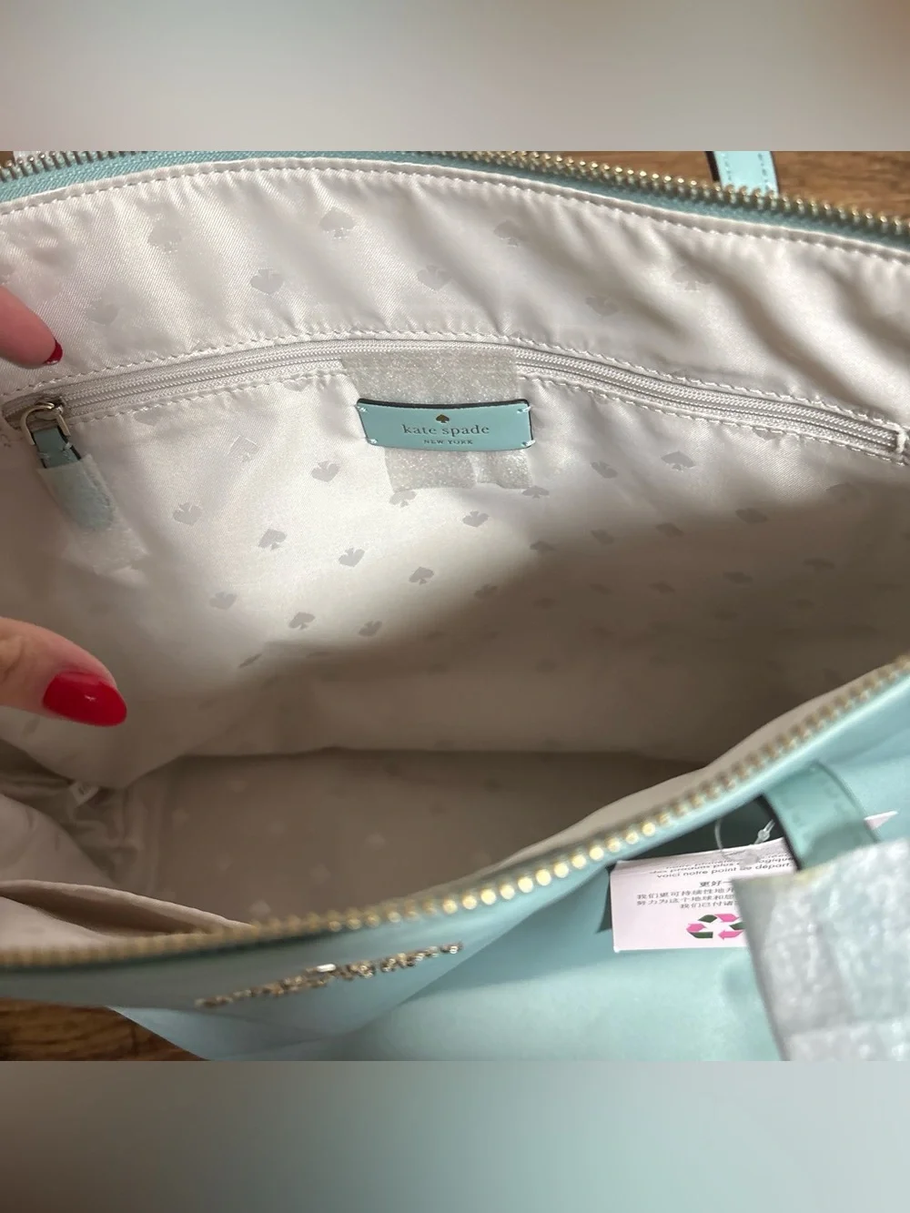 kate spade Mint Green Nylon Tote